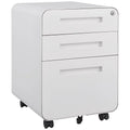 3 Drawer Mobile File Cabinet with 5 Wheels, Anti-Tilting Cold Rolled Steel, Waterproof & Moisture-Proof