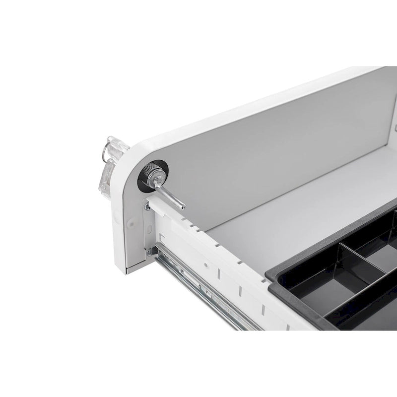 3 Drawer Mobile File Cabinet with 5 Wheels, Anti-Tilting Cold Rolled Steel, Waterproof & Moisture-Proof
