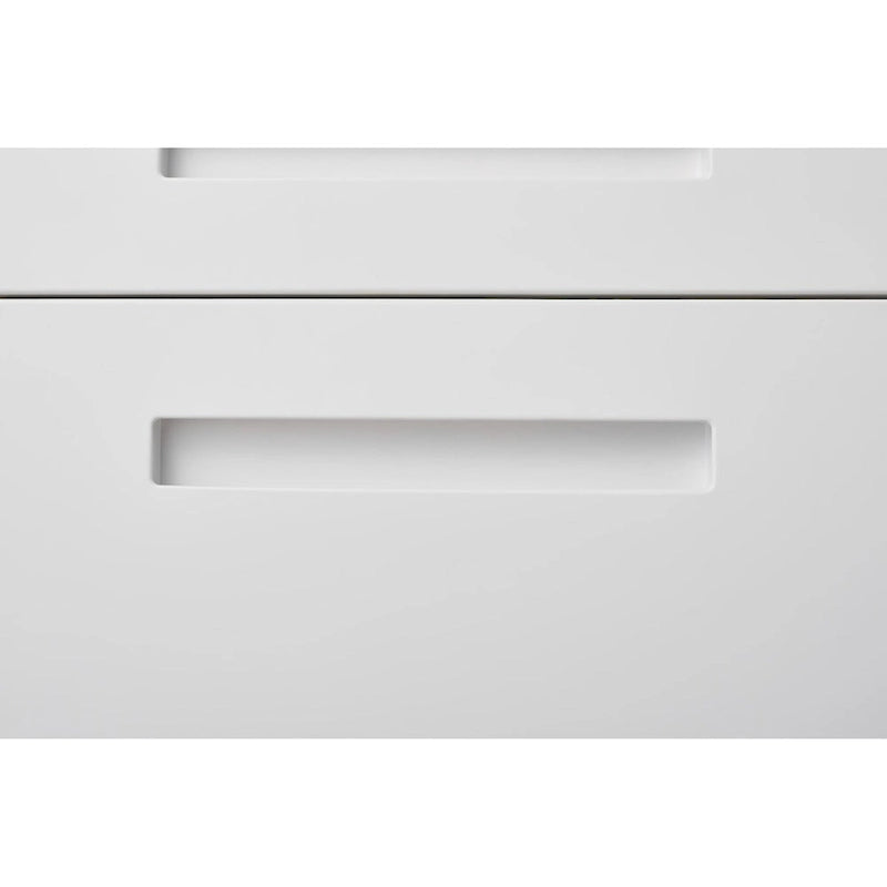 3 Drawer Mobile File Cabinet with 5 Wheels, Anti-Tilting Cold Rolled Steel, Waterproof & Moisture-Proof