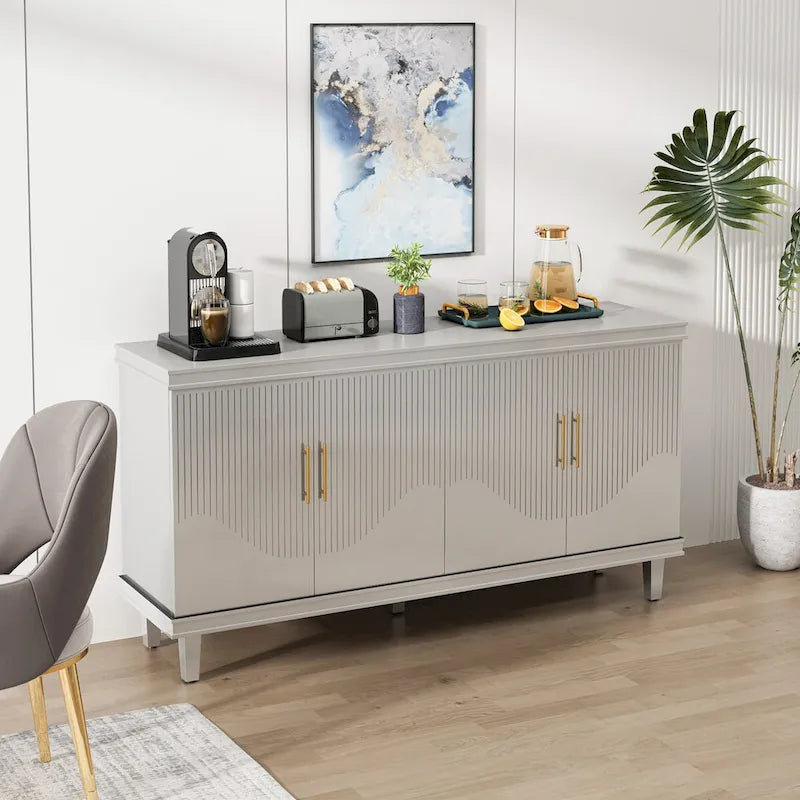 Large 4-Door Storage Cabinet