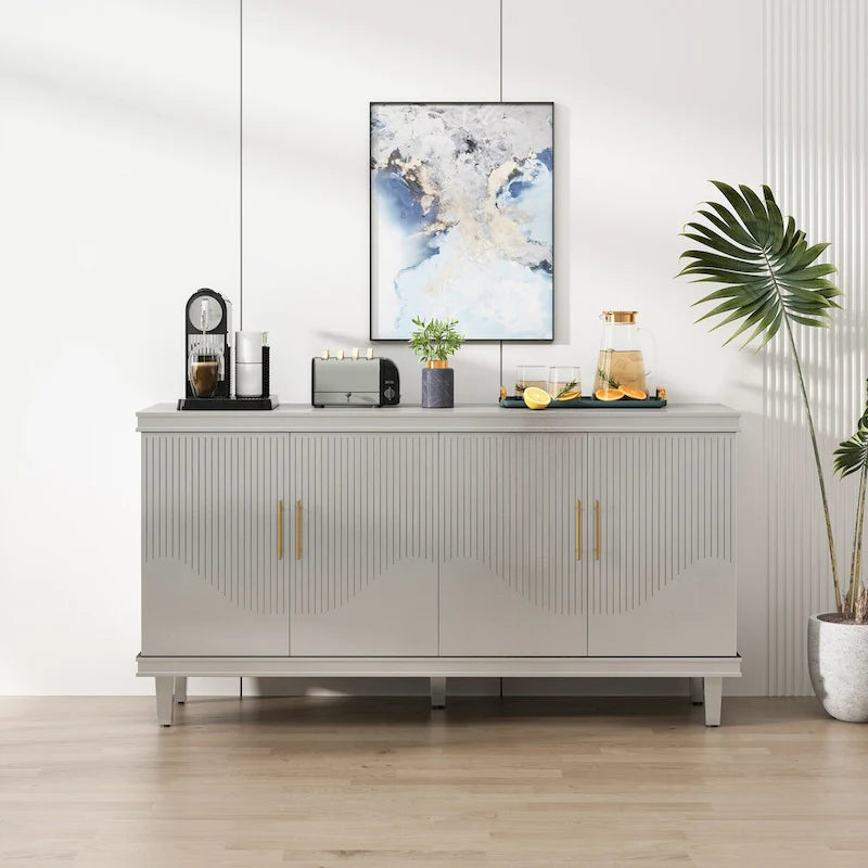Large 4-Door Storage Cabinet
