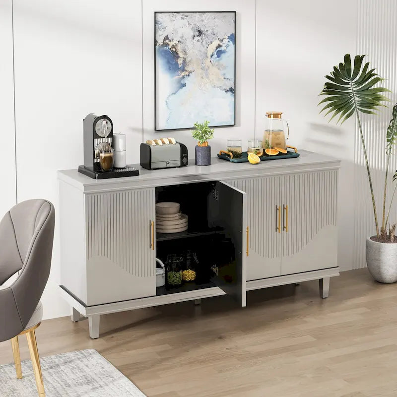 Large 4-Door Storage Cabinet